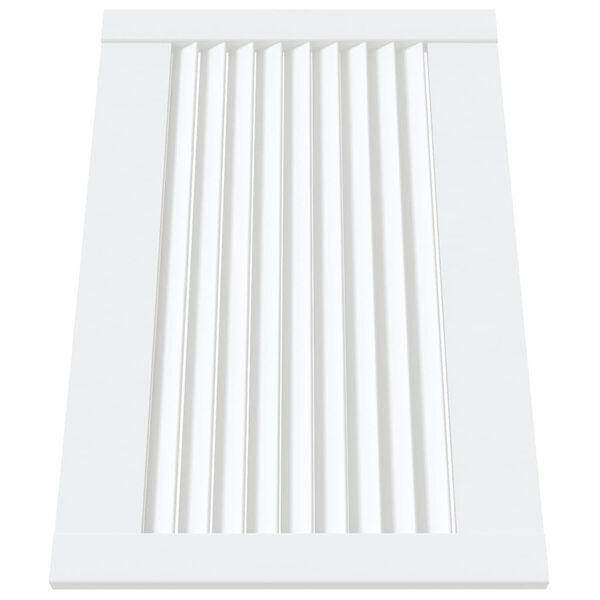 vidaXL Uși dulap design lambriu 4 buc. alb 39,5x59,4 cm lemn masiv pin