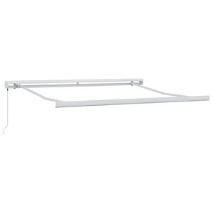 vidaXL Cadru de copertină Alb 300 x 250 cm Aluminiu