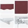 vidaXL Cortina Retractabilă Burgundy 300 x 200 cm Aluminiu și țesătură
