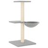 vidaXL Ansamblu pisici, st&acirc;lpi din funie sisal, gri deschis, 72 cm