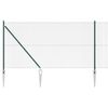 vidaXL Gard de s&acirc;rmă sudată cu țepi 10 x 1,4 m Oțel acoperit cu PVC