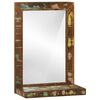 vidaXL Oglindă pentru baie Maro 50 x 22 x 70 cm Lemn recuperat masiv