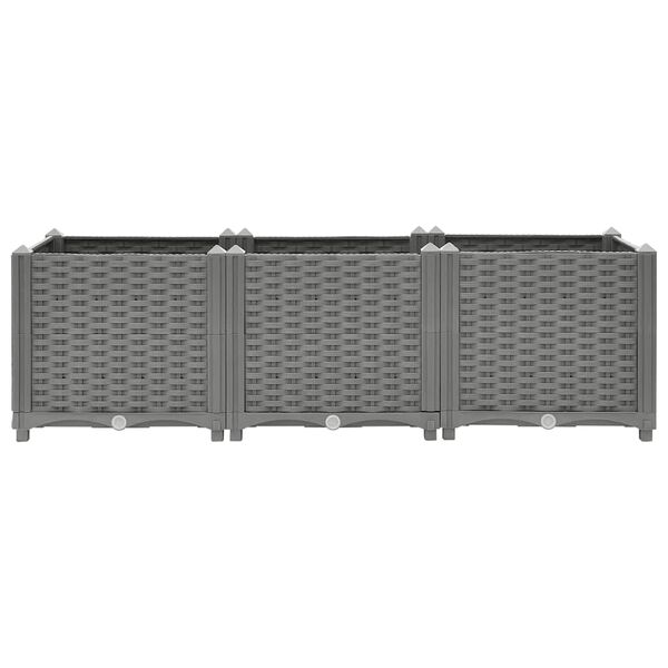 vidaXL Strat înălțat, 120x40x38 cm, polipropilenă