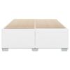 vidaXL Cadru de pat, alb, 140x190 cm, piele ecologică