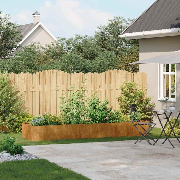 vidaXL Jardinieră Rusty 280x80x40 cm Oțel pentru intemperii