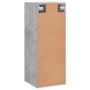 vidaXL Dulap montat pe perete, gri beton, 34,5x34x90 cm