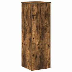 vidaXL Suport de plante, stejar fumuriu, 33x33x100 cm, lemn prelucrat