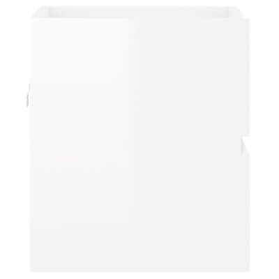 vidaXL Dulap de chiuvetă, alb extralucios, 41x38,5x45 cm, PAL