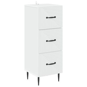 vidaXL Dulap cu sertare Alb 33 x 34,5 x 89,5 cm Lemn prelucrat
