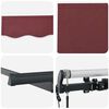 vidaXL Cortina Retractabilă Burgundy 350 x 200 x 165 cm țesătură