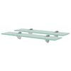 vidaXL Rafturi suspendate, 2 buc., 50 x 20 cm, sticlă, 8 mm