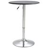 vidaXL Masă de bar, negru, &Oslash;60 cm, MDF