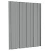 vidaXL Panou de acoperiș 36 pcs Gri 60 x 45 cm Oțel galvanizat