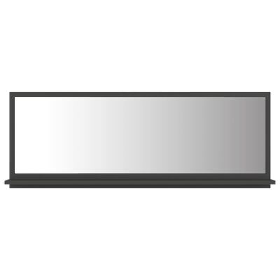 vidaXL Oglindă de baie, gri, 100 x 10,5 x 37 cm, PAL