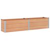 vidaXL Strat &icirc;nălțat de grădină Maro 250 x 50 x 54 cm WPC și Aluminiu
