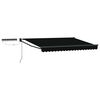 vidaXL Cort electric retractabil Negru și antracit 3,5 x 2,5 m