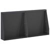 vidaXL Zid de sprijin 2 buc. 40 x 12 x 40 cm Oțel Negru