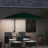 vidaXL Parasol de Grădină Verde 248.5 x 247.5 x 160 cm țesătură