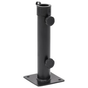 vidaXL Suport de umbrelă pentru st&acirc;lp de &Oslash;38/48 mm, negru mat, oțel