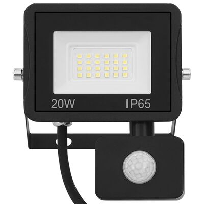 vidaXL Proiector LED cu senzor, 20 W, alb cald