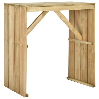 vidaXL Set mobilier de bar de grădină, 5 piese, lemn de pin tratat