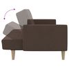 vidaXL Canapea extensibilă cu 2 locuri, gri taupe, material textil