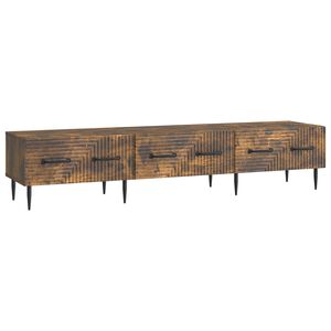 vidaXL Cabinet TV Stejar fumuriu 147 x 34,5 x 30 cm Lemn prelucrat