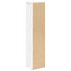 vidaXL Dulap de baie cu suport role, alb, 20,5x20x90 cm