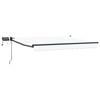 vidaXL Marchiză retractabilă manuală cu led-uri 3,5 x 2 m