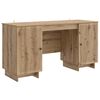 vidaXL Birou Stejar Artizanal Lemn prelucrat 142,5 x 50 x 75 cm