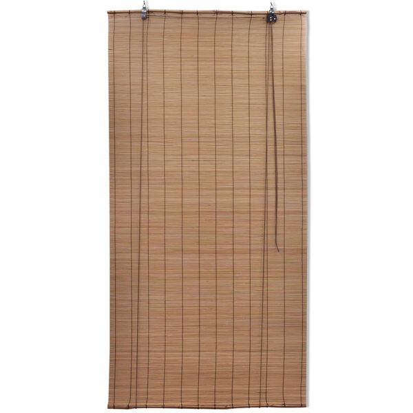 vidaXL Jaluzea tip rulou, maro, 140 x 220 cm, bambus