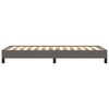 vidaXL Cadru de pat, gri, 90x190 cm, piele ecologică