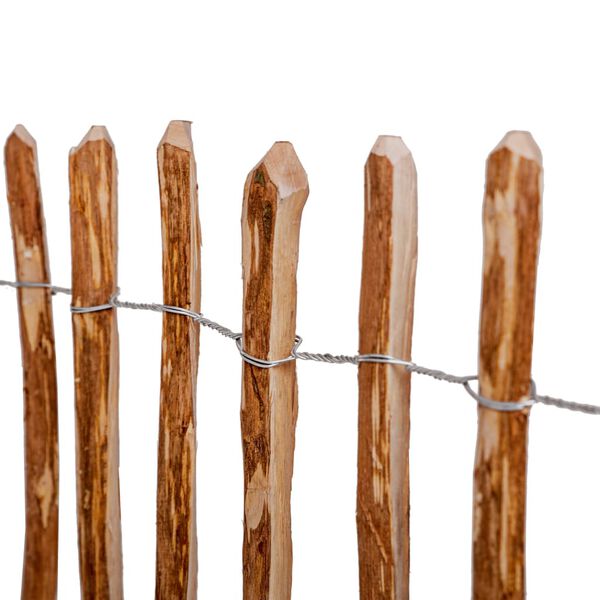 vidaXL Gard din șipci, 120 x 250 cm, lemn de alun