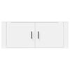 vidaXL Dulap TV montat pe perete, alb, 100x34,5x40 cm