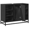 vidaXL Dulap chiuveta de baie, negru, 80x33x60 cm, lemn compozit