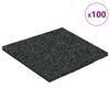 vidaXL Pat din granulate de cauciuc Negru 9 x 9 x 0,3 cm Cauciuc