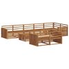 vidaXL Set de canapele de exterior 9 pcs natural