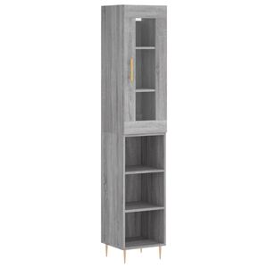 vidaXL Dulap &icirc;nalt, gri sonoma, 34,5x34x180 cm, lemn prelucrat