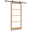 vidaXL Ușă glisantă ORKDAL Natural și Negru 93 x 202 cm