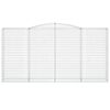 vidaXL Coșuri gabion arcuite, 25 buc 400x50x200/220cm, fier galvanizat
