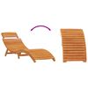 vidaXL Șezlong 2 pcs Maro 55 x 184 x 64cm Lemn Solid de Acacia