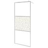 vidaXL Paravan de duș walk-in, 90 x 195 cm, sticlă ESG, model piatră