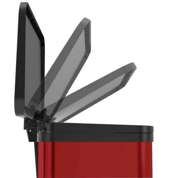 Hailo Coș de gunoi cu pedală Oko Duo Plus, roşu, 17 L+9 L, mărime L