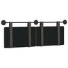 vidaXL Cap de pat suspendat Pe perete Negru 150 x 55 x 5 cm PU antic