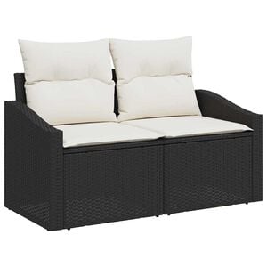vidaXL Canapea de grădină cu pernă 123 x 62 x 69 cm poliratan