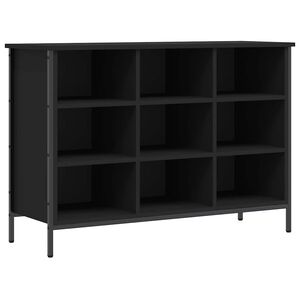 vidaXL Dulap pentru pantofi Negru