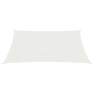 vidaXL Pânză parasolar, alb, 5 x 7 m, HDPE, 160 g/m²