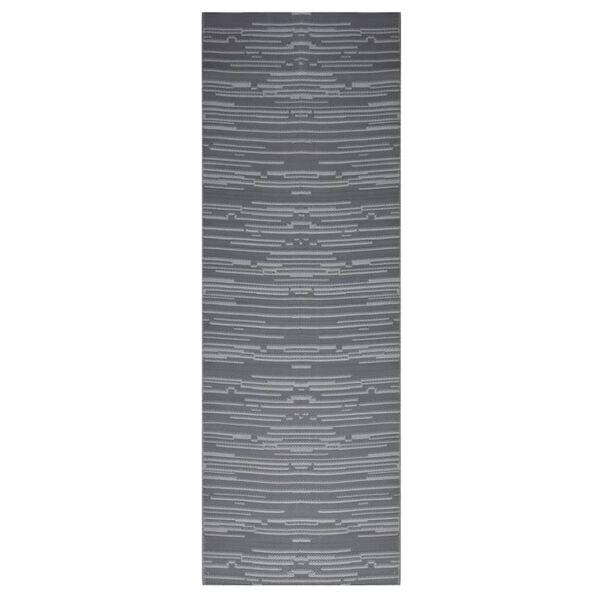 vidaXL Covor de exterior, ARAKIL antracit, 80x250 cm, PP