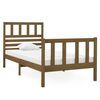 vidaXL Cadru de pat mic Single maro miere 75x190 cm lemn masiv