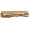 vidaXL Set de canapele de exterior 7 buc. Natural și Bej